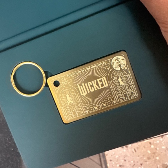Wicked Starbucks Metal KeyChain Card - Picture 1 of 2